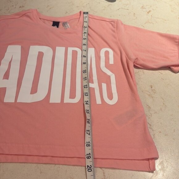 Adidas Coral Cropped Tee SZ Xsmall - Picture 5 of 7